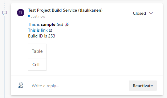 Developing Azure DevOps Pull Request Comments Task Extension